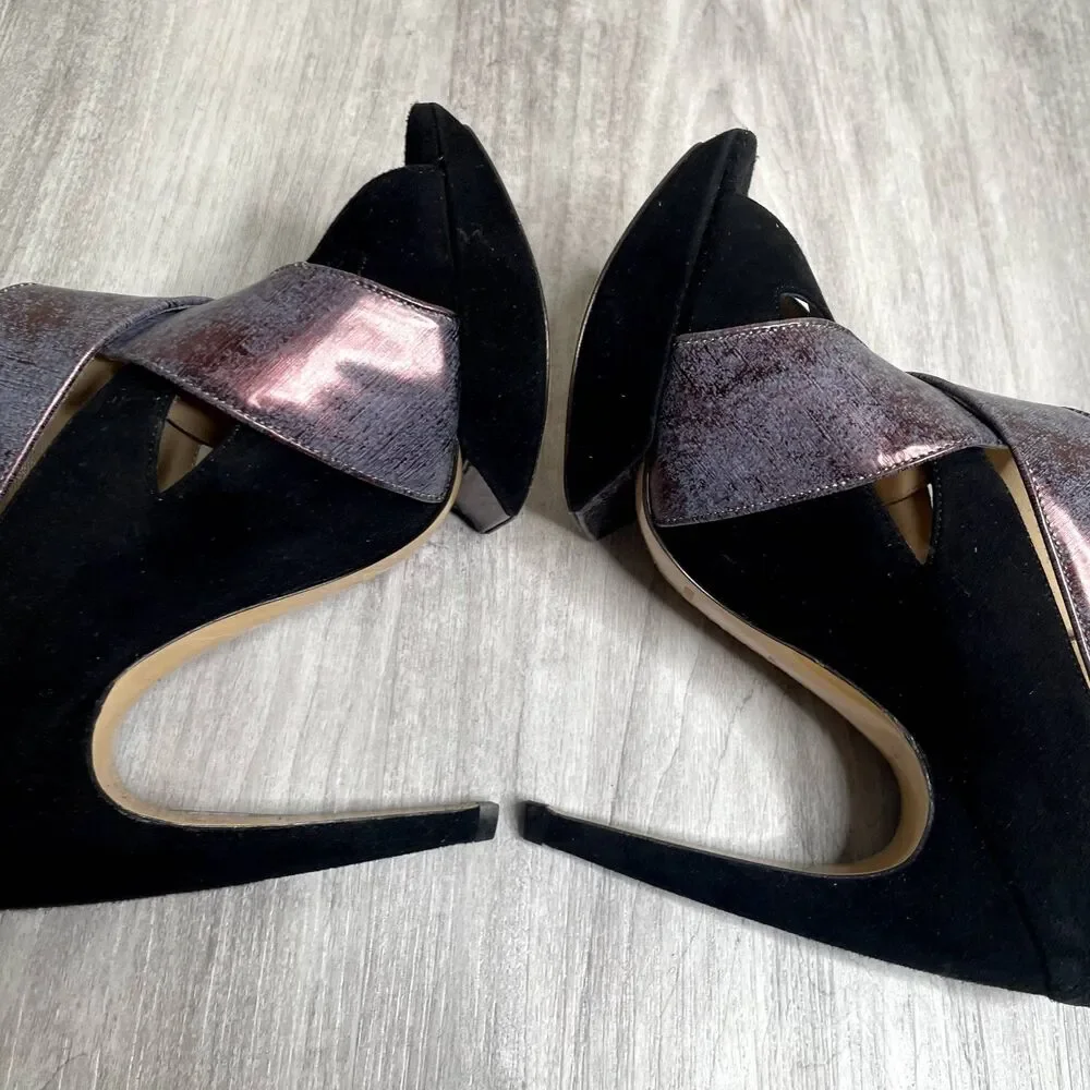 Nicholas Kirkwood Suede Strappy Heels